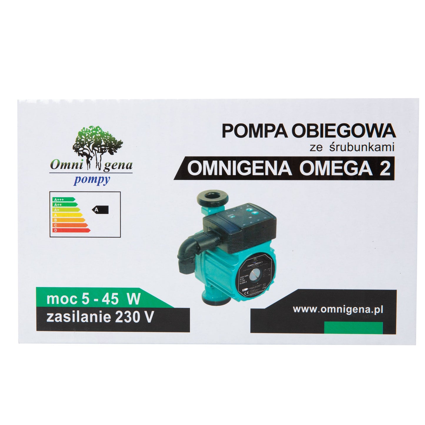 eGospodari.ro % Pompa recirculare centrala OMNI Polonia OMEGA2 32-40/180, debit 2.6m3/h, putere 22W