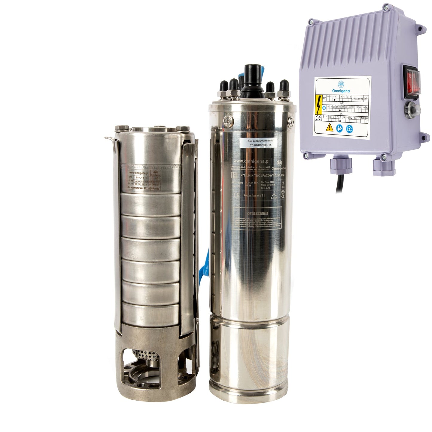 eGospodari.ro % Pompa submersibila OMNI Polonia 4SPO 5- 6, 230V, 0.55W, debit 111l/min, H refulare 38m