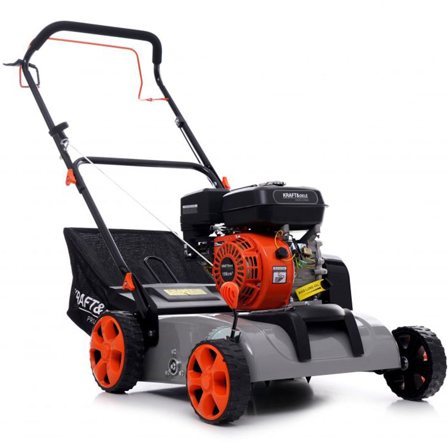 eGospodari.ro % Scarificator-aerator gazon cu motor pe benzina 4 timpi, KRAFT Profi K5191 5.2CP, 3.8KW, latime lucru 38cm