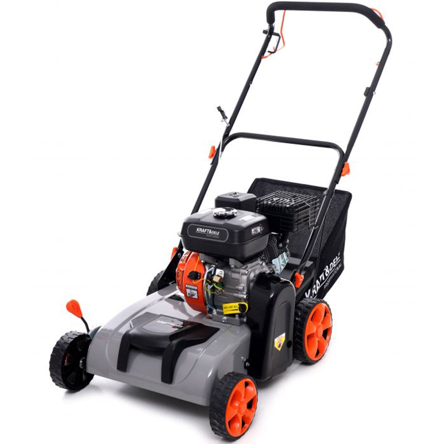 eGospodari.ro % Scarificator-aerator gazon cu motor pe benzina 4 timpi, KRAFT Profi K5191 5.2CP, 3.8KW, latime lucru 38cm