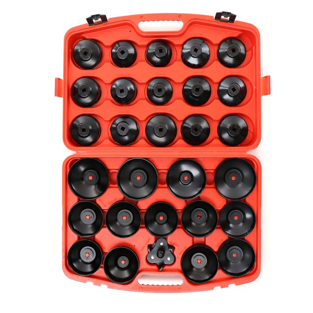 eGospodari.ro % SET TUBULARE capace desfacere filtre de ulei auto KRAFT Profi K10502, include 28+1 elemente, DRIVE 1/2" si 3/4"