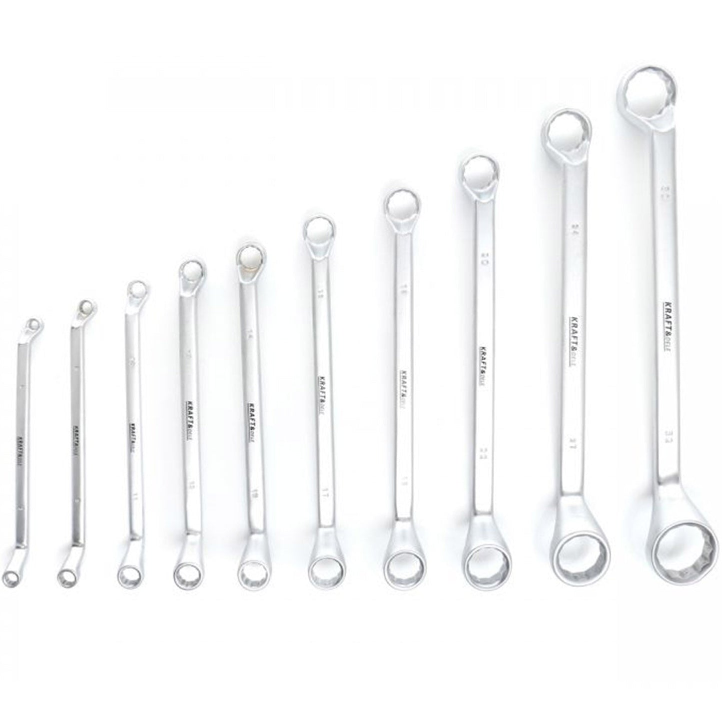 eGospodari.ro % Set chei inelare cu cot, 10 piese, KRAFT Profi K10941, 6-32MM