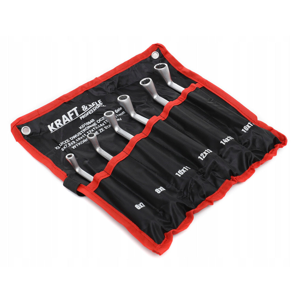 eGospodari.ro % Set chei inelare cu cot, 6 piese, KRAFT Profi K10940, 6-17MM