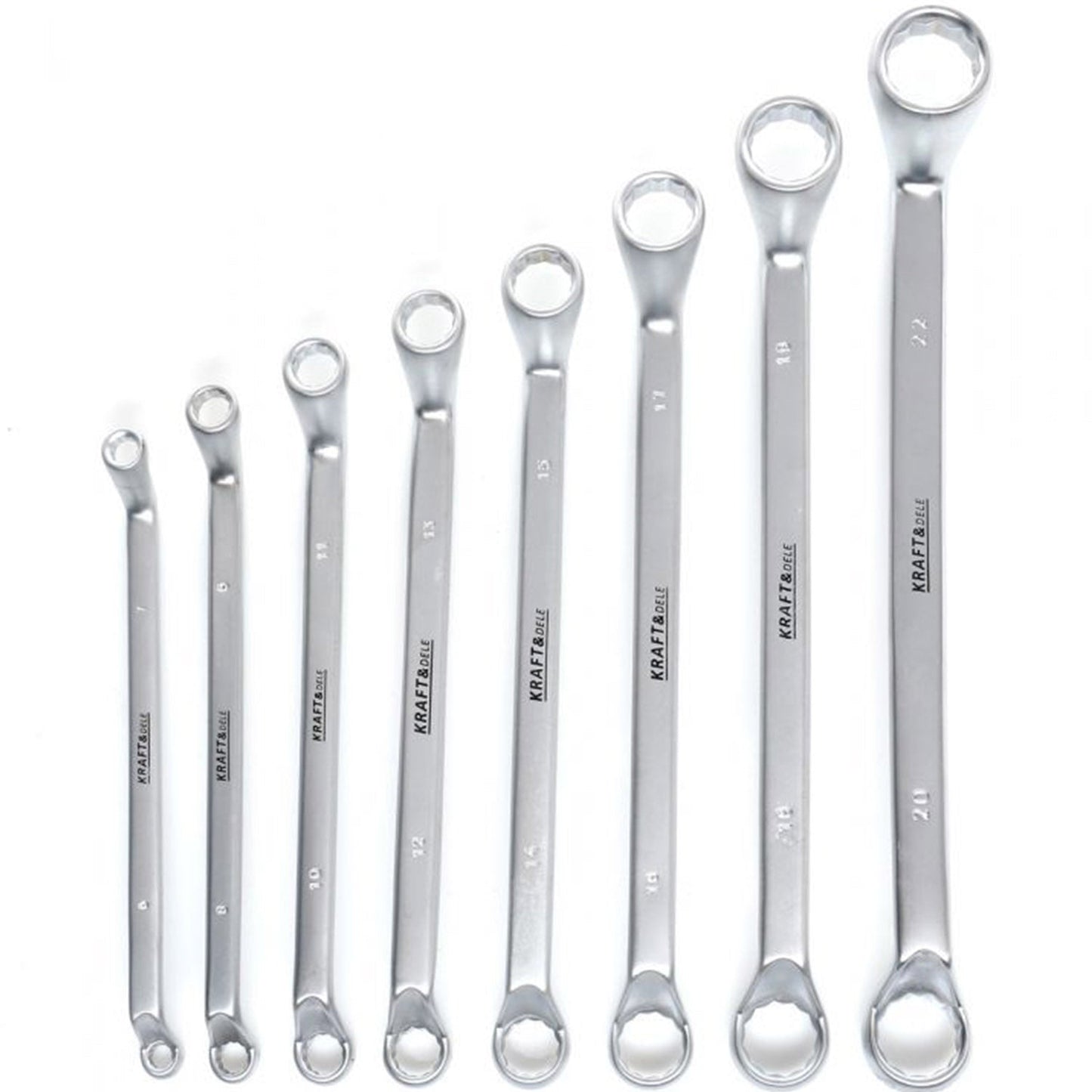eGospodari.ro % Set chei inelare cu cot, 8 piese, KRAFT Profi K10943, 6-22MM