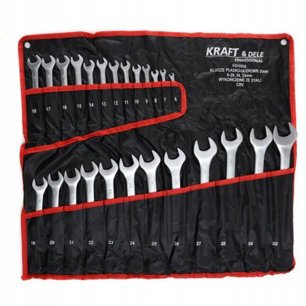 eGospodari.ro % Set de chei combinate, 25 piese, KRAFT Profi K10930, 6-32MM