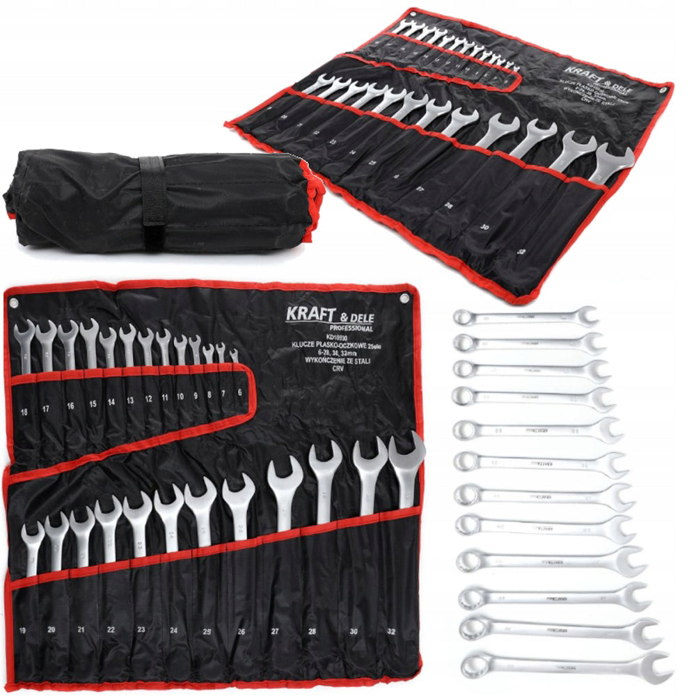 eGospodari.ro % Set de chei combinate, 25 piese, KRAFT Profi K10930, 6-32MM