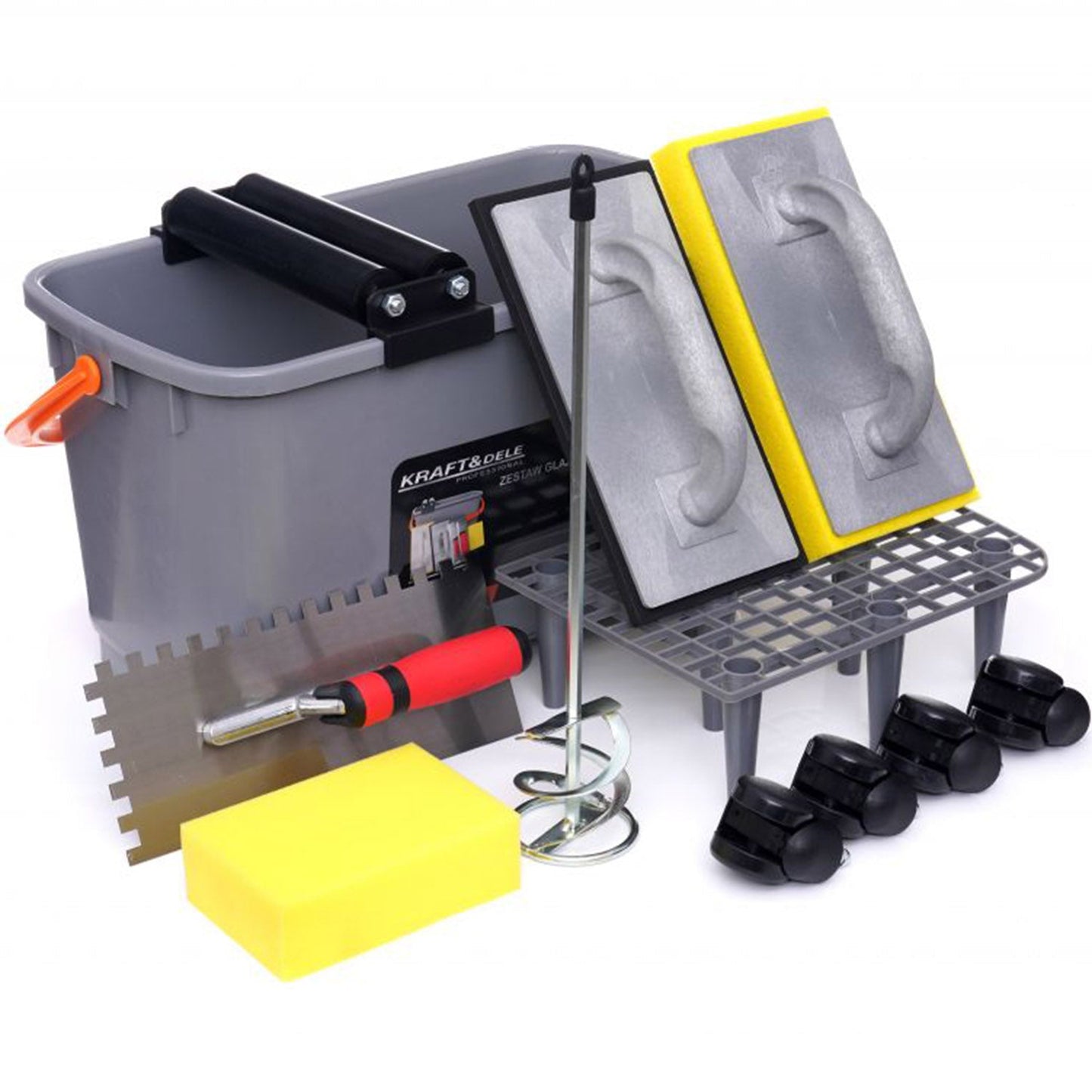 eGospodari.ro % SET PROFI SCULE SI GALEATA 24L pentru renovare zugravire, placare cu gresie ori faianta , KRAFT Profi K10785