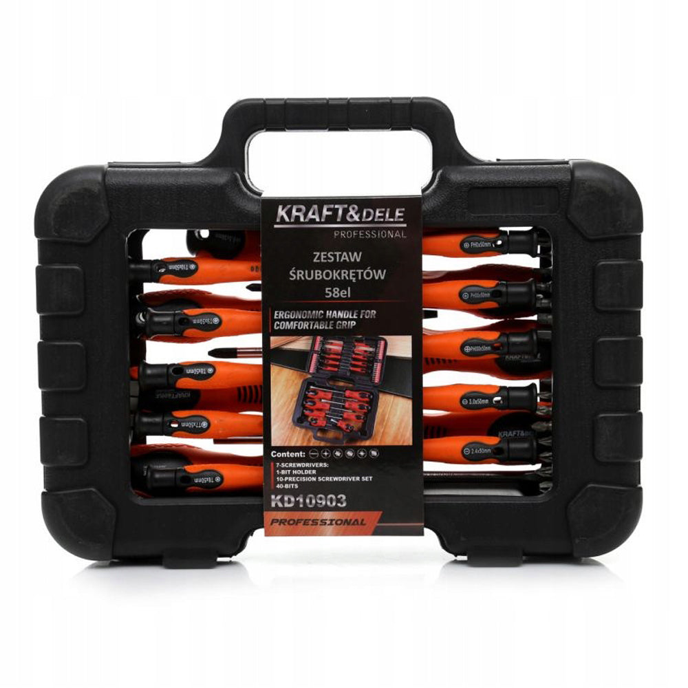 eGospodari.ro % Set surubelnite si biti KRAFT Profi K10903, 58buc