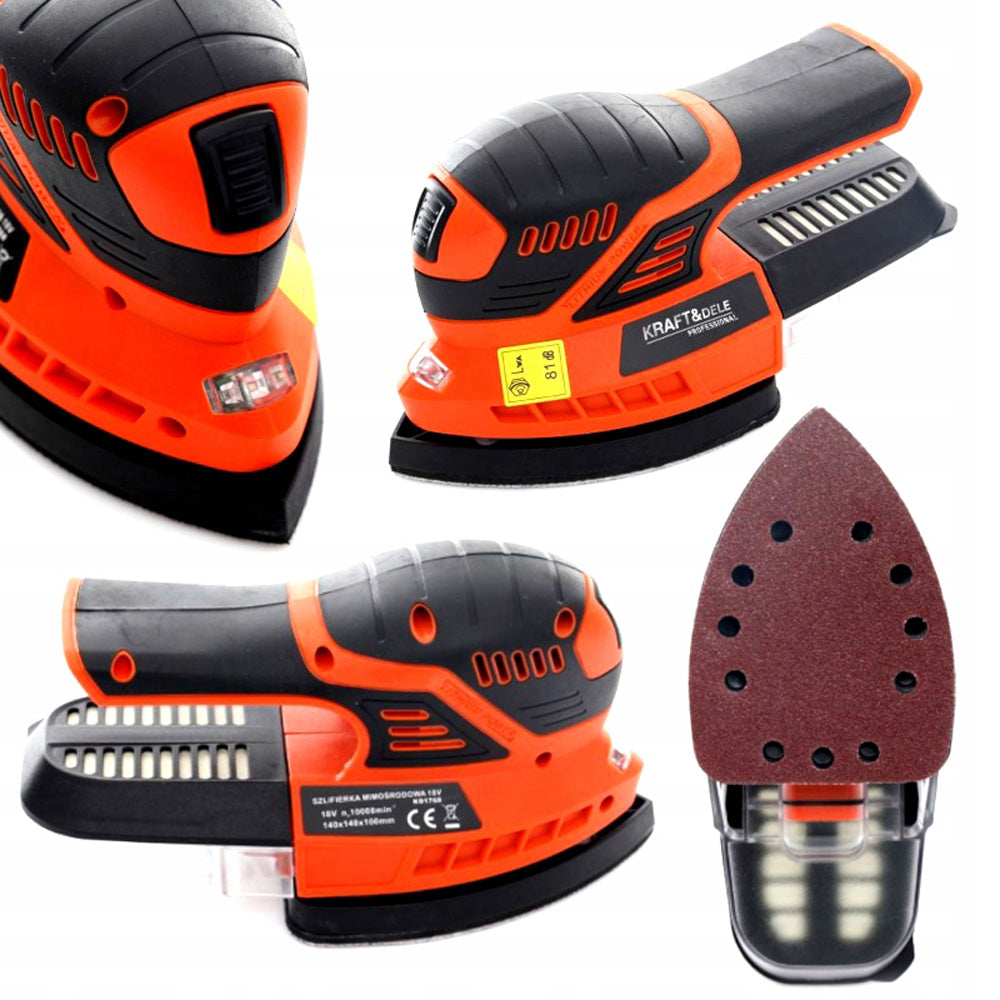 eGospodari.ro % Slefuitor excentric pe acumulator KRAFT Profi K1768, 18V, 10000RPM, NU include acumulator si incarcator