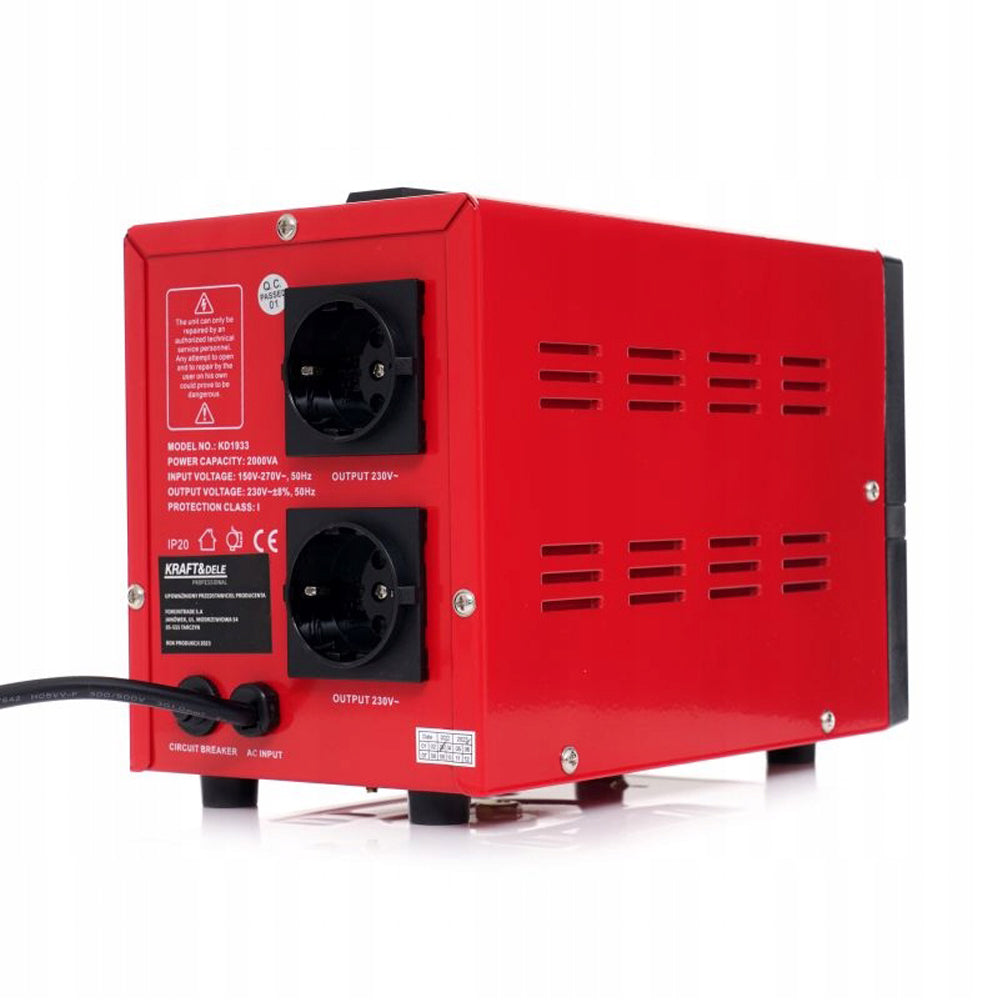 eGospodari.ro % Stabilizator de tensiune KRAFT Profi K1933, 2000VA, 230V