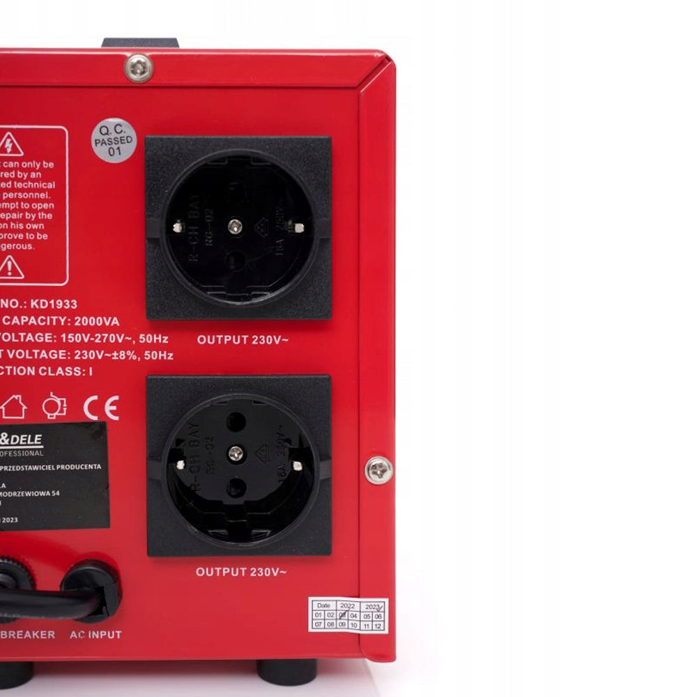 eGospodari.ro % Stabilizator de tensiune KRAFT Profi K1933, 2000VA, 230V