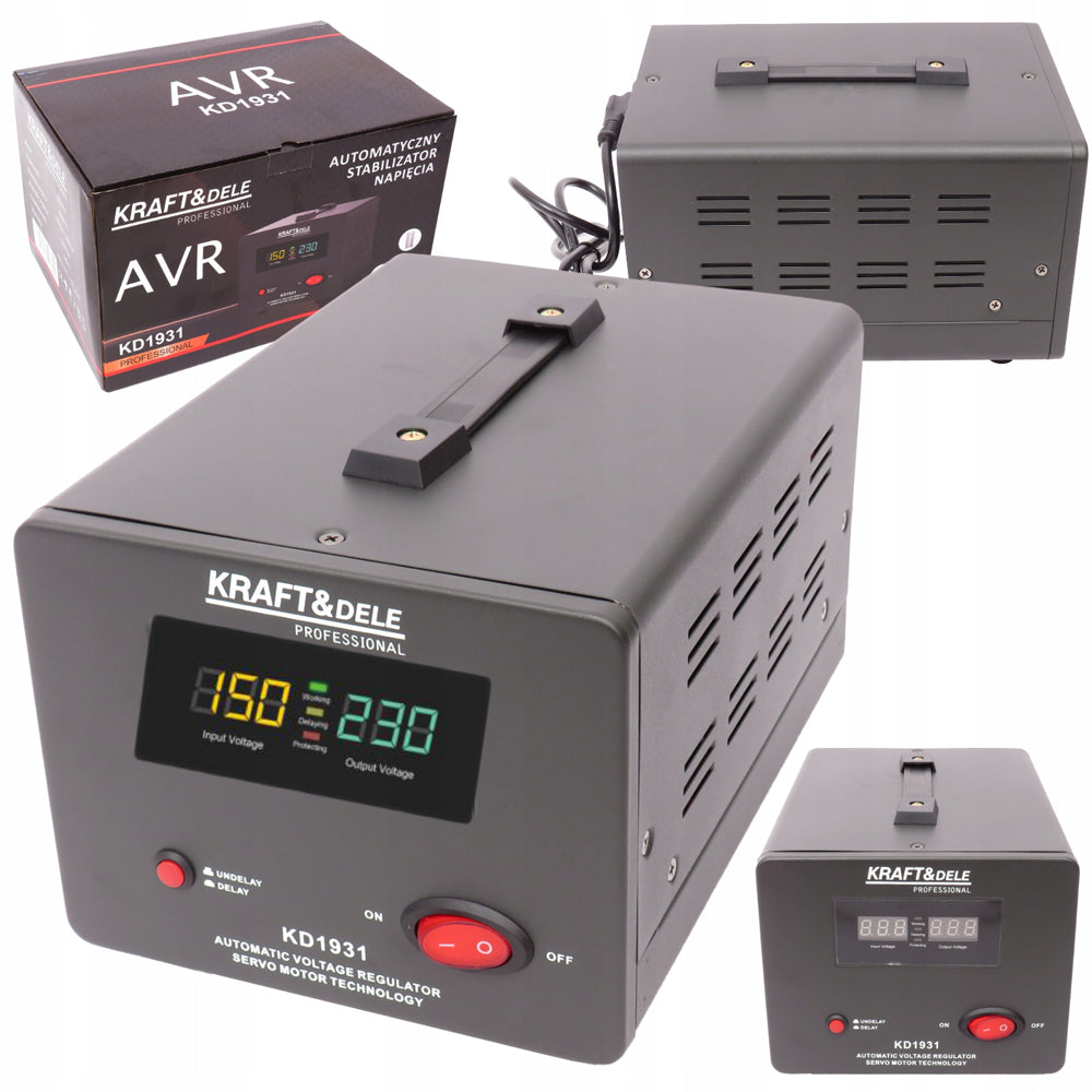 eGospodari.ro % Stabilizator de tensiune KRAFT Profi K1931, 1000VA, 230V