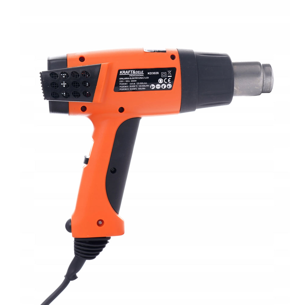 eGospodari.ro % Suflanta aer cald de tip feon industrial KRAFT Profi K3028, 2000W, 3 trepte flux aer, max. 630ᵒC