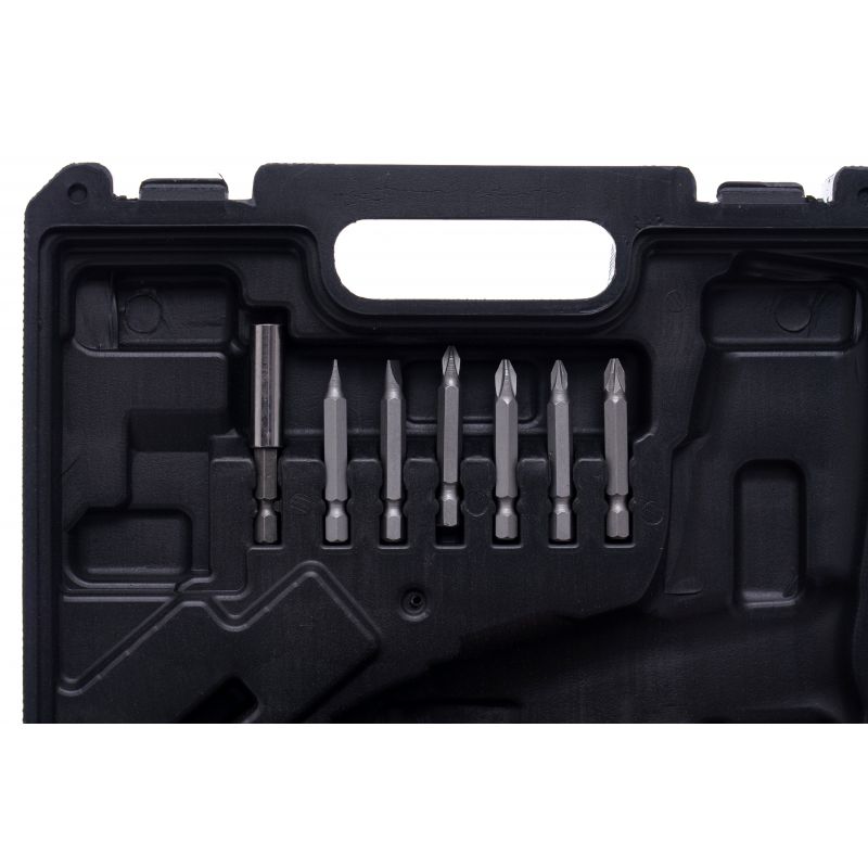 eGospodari.ro % SET Surubelnita electrica pe acumulator KRAFT Profi K1577, include 1 acumulator 3.6 V, 6 tubulare si 30 biti