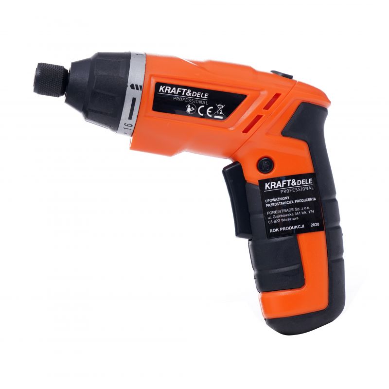 eGospodari.ro % SET Surubelnita electrica pe acumulator KRAFT Profi K1577, include 1 acumulator 3.6 V, 6 tubulare si 30 biti
