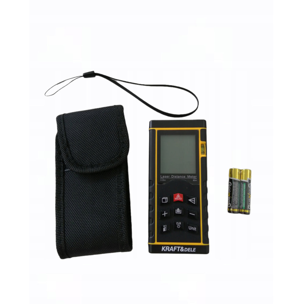 eGospodari.ro % Telemetru cu laser KRAFT Profi K10406, 60m + husa protectie