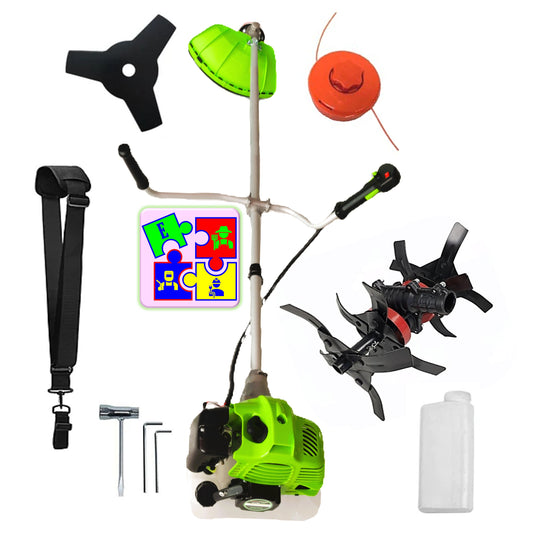 Motocoasa pe benzina ALFA 7* PROFESSIONAL, Accesorii si 1xDisc Stea, 8CP, VERDE, PLUS CULTIVATOR PROFI