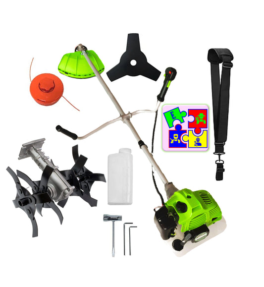 Motocoasa pe benzina ALFA 7* PROFESSIONAL, Accesorii si 1xDisc Stea, 8CP, VERDE, PLUS CULTIVATOR