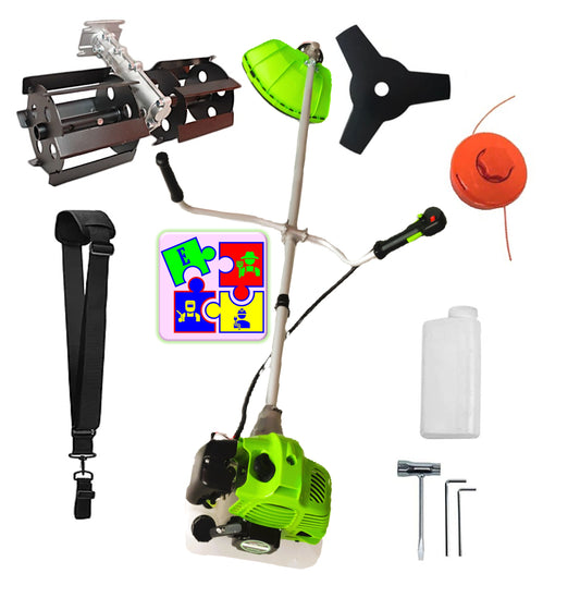 Motocoasa pe benzina ALFA 7* PROFESSIONAL, Accesorii si 1xDisc Stea, 8CP, VERDE, PLUS PRASITOARE