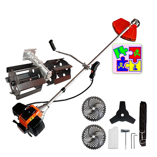 Motocoasa pe benzina URAL 7* PROFESSIONAL, 52cc, 6CP, Accesorii Incluse, Disc Stea, 2xVIDIA, PRASITOARE