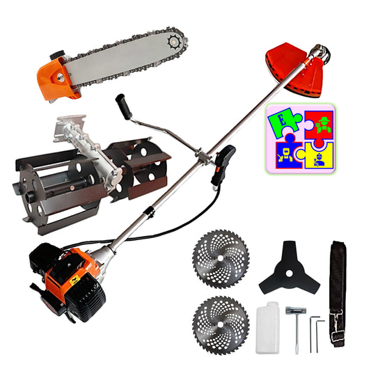 Motocoasa pe benzina URAL 7* PROFESSIONAL, 52cc, 6CP, Accesorii Incluse, Disc Stea și 2xVIDIA, PRASITOARE, CAP DRUJBA