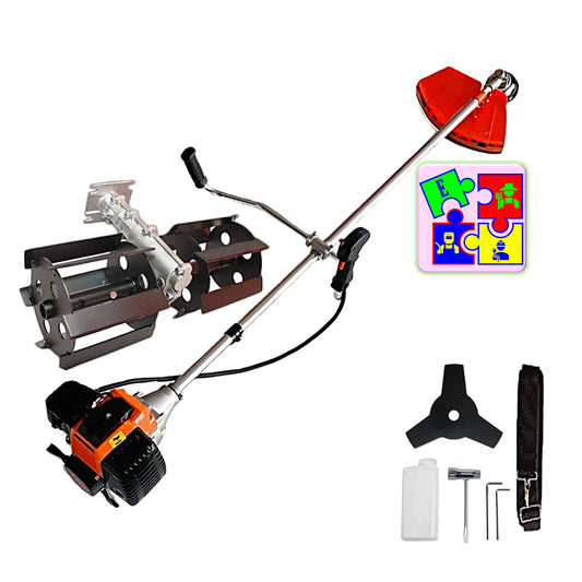 Motocoasa pe benzina URAL 7* PROFESSIONAL, 52cc, 6CP, Accesorii Incluse, DISC STEA METALIC, PRASITOARE