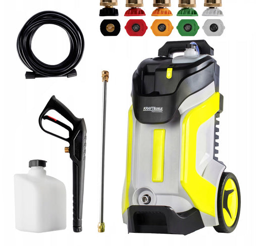 eGOSPODARi.ro Aparat de spalat cu presiune, 2100W, 6L/min, Accesorii incluse, KRAFT Profi K496, Poza1