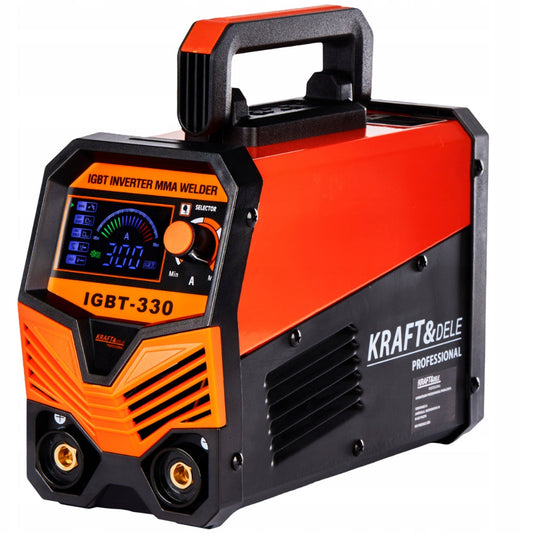 eGOSPODARi.ro Aparat de sudura 330A, Ecran LCD, MMA-Electrod, Tehnologie IGBT, Accesorii incluse, KRAFT Profi K1878, Poza2