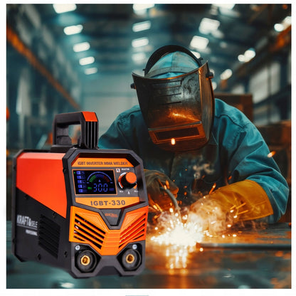 eGOSPODARi.ro Aparat de sudura 330A, Ecran LCD, MMA-Electrod, Tehnologie IGBT, Accesorii incluse, KRAFT Profi K1878, Poza6
