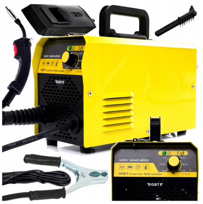 eGOSPODARi.ro-Aparat de sudura cu sarma MIG-MAG, KRAFTMEN-200A, 230V, Accesorii incluse, K810-1