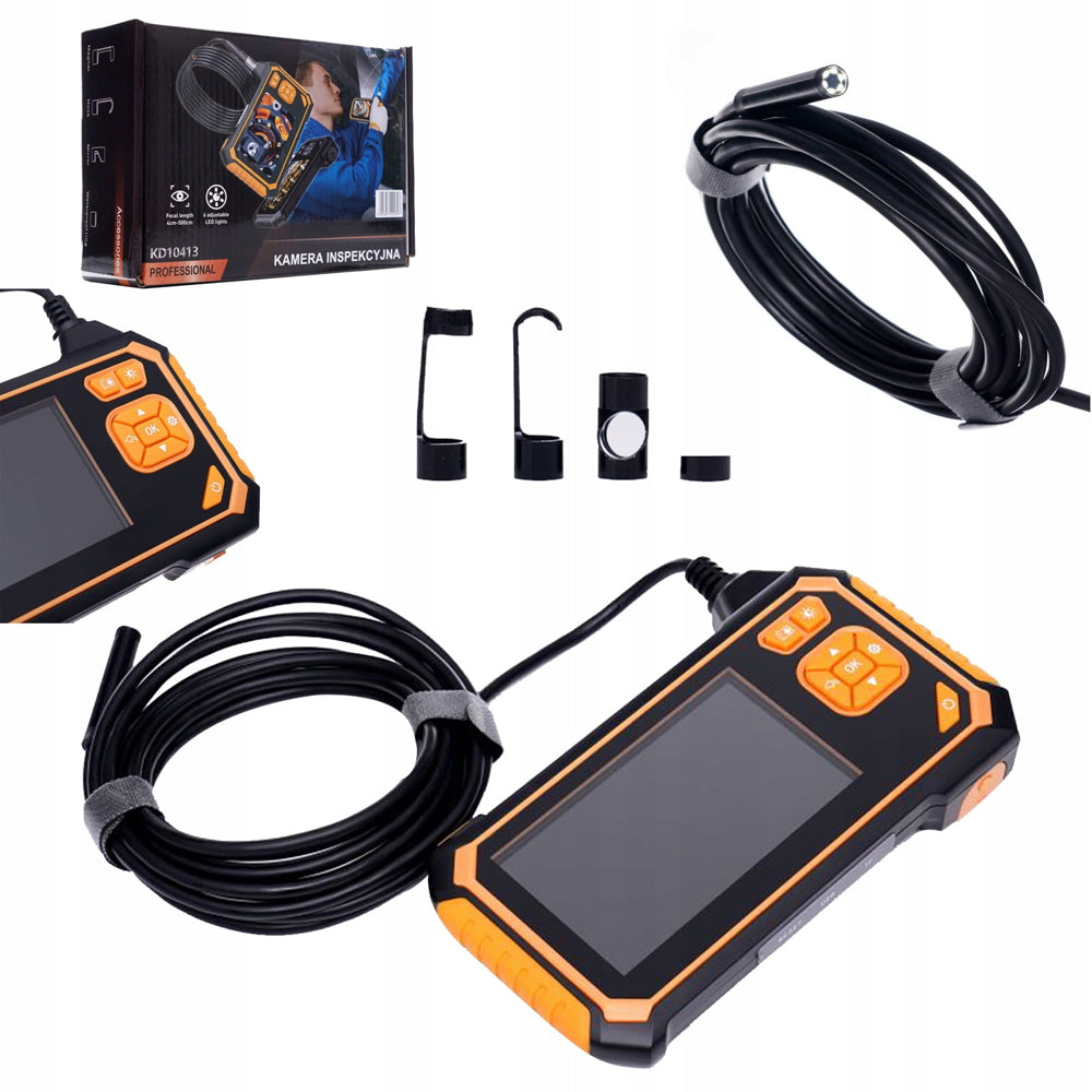eGOSPODARi.ro Camera digitala endoscopica pentru inspectie orificii, iluminare LED si ecran LCD color, KRAFT Profi K10413, Poza2