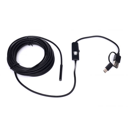 eGOSPODARi.ro Camera digitala endoscopica pentru inspectie orificii, iluminare LED, mufe conectare la PC sau Telefon, KRAFT Profi K10412, Poza4
