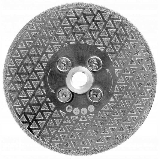 eGOSPODARi.ro Disc slefuire diamantat pentru muchii ascutite marmura, granit, placi ceramice, Diametru 125mm, KRAFT Profi K11228, Poza3