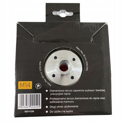 eGOSPODARi.ro Disc slefuire diamantat pentru muchii ascutite marmura, granit, placi ceramice, Diametru 125mm, KRAFT Profi K11228, Poza5