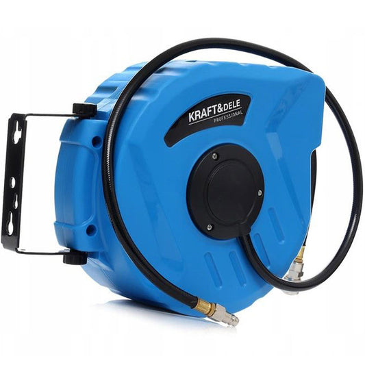 eGOSPODARi.ro Furtun pneumatic 30m cu tambur, conexiune 1/4", 8-24bari, KRAFT Profi K1462, Poza3