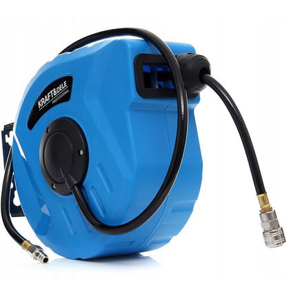eGOSPODARi.ro Furtun pneumatic 30m cu tambur, conexiune 1/4", 8-24bari, KRAFT Profi K1462, Poza1