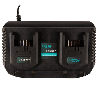 eGOSPODARi.ro % Incarcator dublu pentru acumulatori 207, 18V, timp maxim de incarcare 37-113min