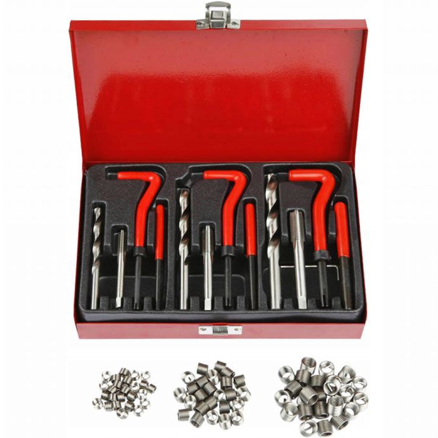 eGOSPODARi.ro Kit reparatie filete prin bucsare, contine 88 elemente, valiza de transport inclusa, KRAFT Profi K10591, Poza2