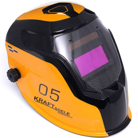 eGOSPODARi.ro Masca de sudura automata reglabila, YELLOW, cu autointunecare, KRAFT Profi K890, Poza1