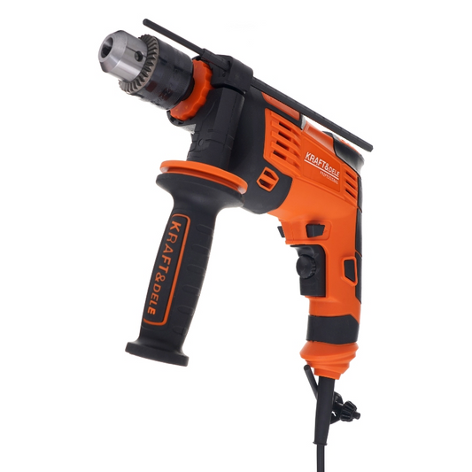 eGOSPODARi.ro Masina de gaurit (bormasina) cu percutie, 1600W, 3000Rpm, mandrina pana la 13mm, KRAFT Profi K3351, Poza2