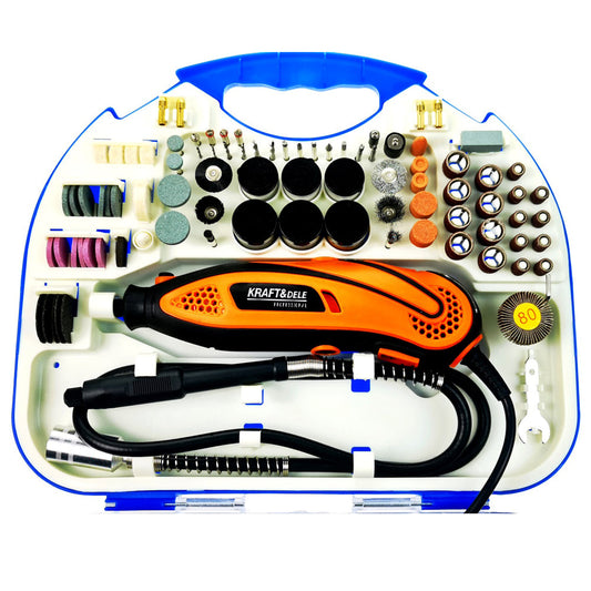 eGOSPODARi.ro Masina de gravat cu 210 accesorii, 270W, 35000RPM, KRAFT Profi K10753, Poza2