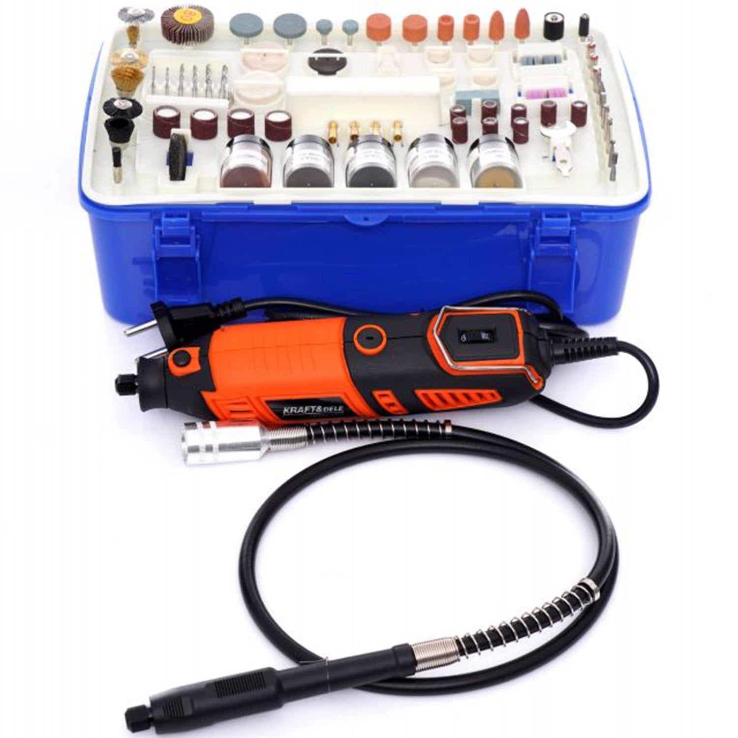 eGOSPODARi.ro Masina de gravat cu 218 elemente, 270W, 32500RPM, KRAFT Profi K10751, Poza1