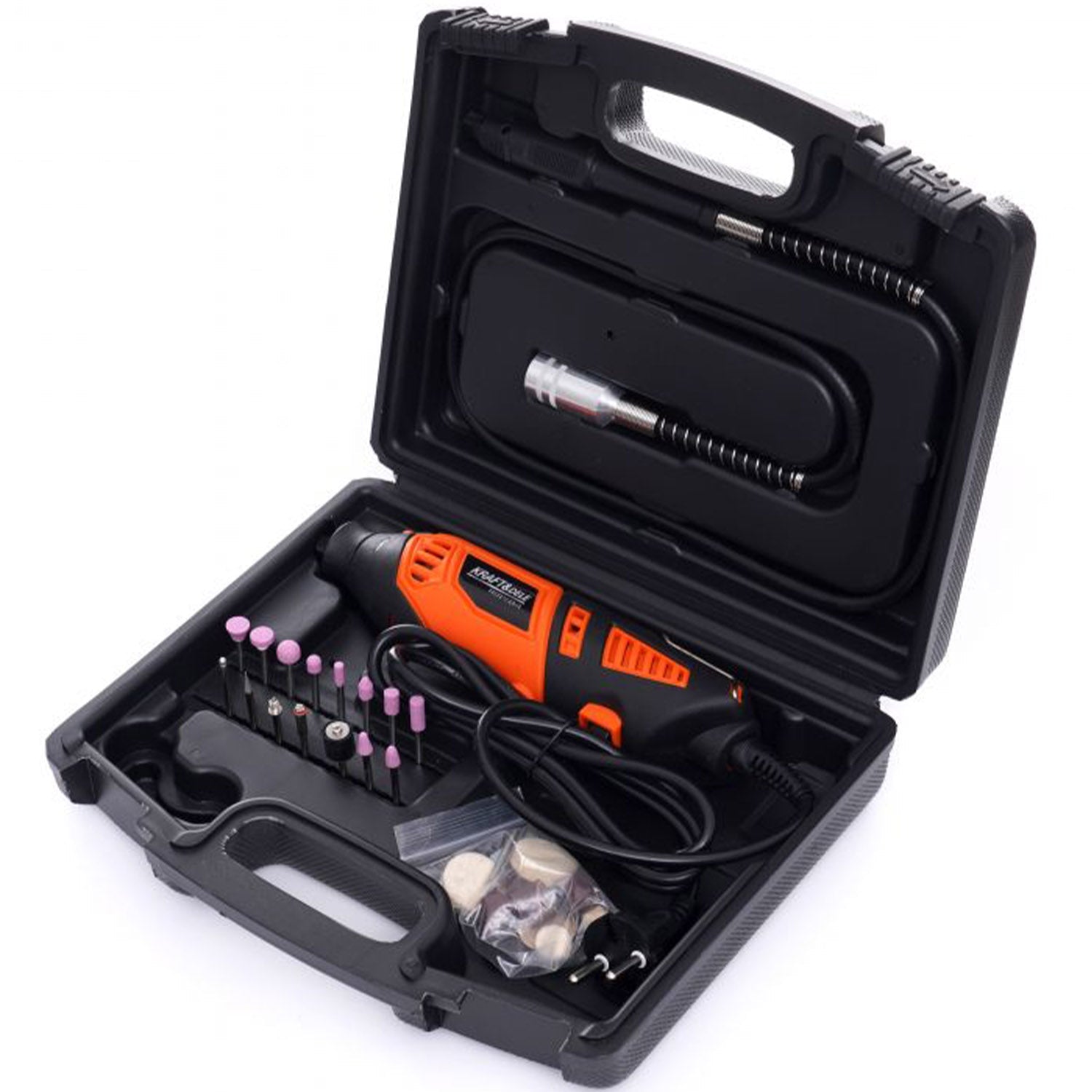 eGOSPODARi.ro Masina de gravat cu 40 elemente, 270W, 35000RPM, KRAFT Profi K10750, Poza2