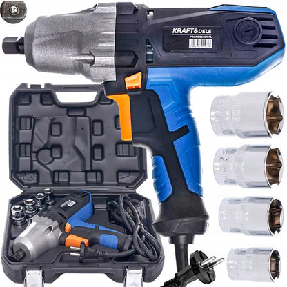 eGOSPODARi.ro Masina electrica insurubat cu impact 2200W, 4 tubulare incluse, 3000 RPM, KRAFT Profi K1796, Poza1
