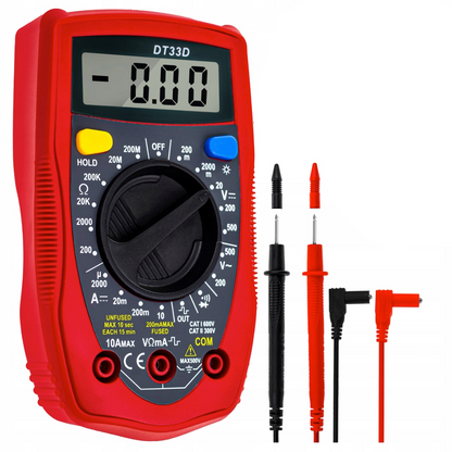 eGOSPODARi.ro Multimetru digital universal electricieni, protectie din cauciuc siliconat KRAFT Profi K11403, Poza1