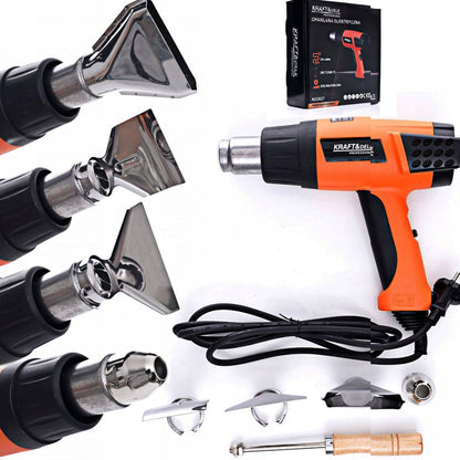 eGOSPODARi.ro Pistol aer cald (feon industrial) 2000W, 2 trepte, 580ᵒC, KRAFT Profi K3027, Poza1