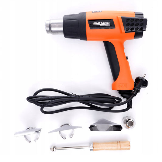 eGOSPODARi.ro Pistol aer cald (feon industrial) 2000W, 2 trepte, 580ᵒC, KRAFT Profi K3027, Poza3