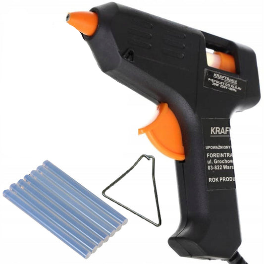 eGOSPODARi.ro Pistol electric de lipit la cald, putere 20W, include 7 batoane de silicon, KRAFT Profi K10351, Poza1