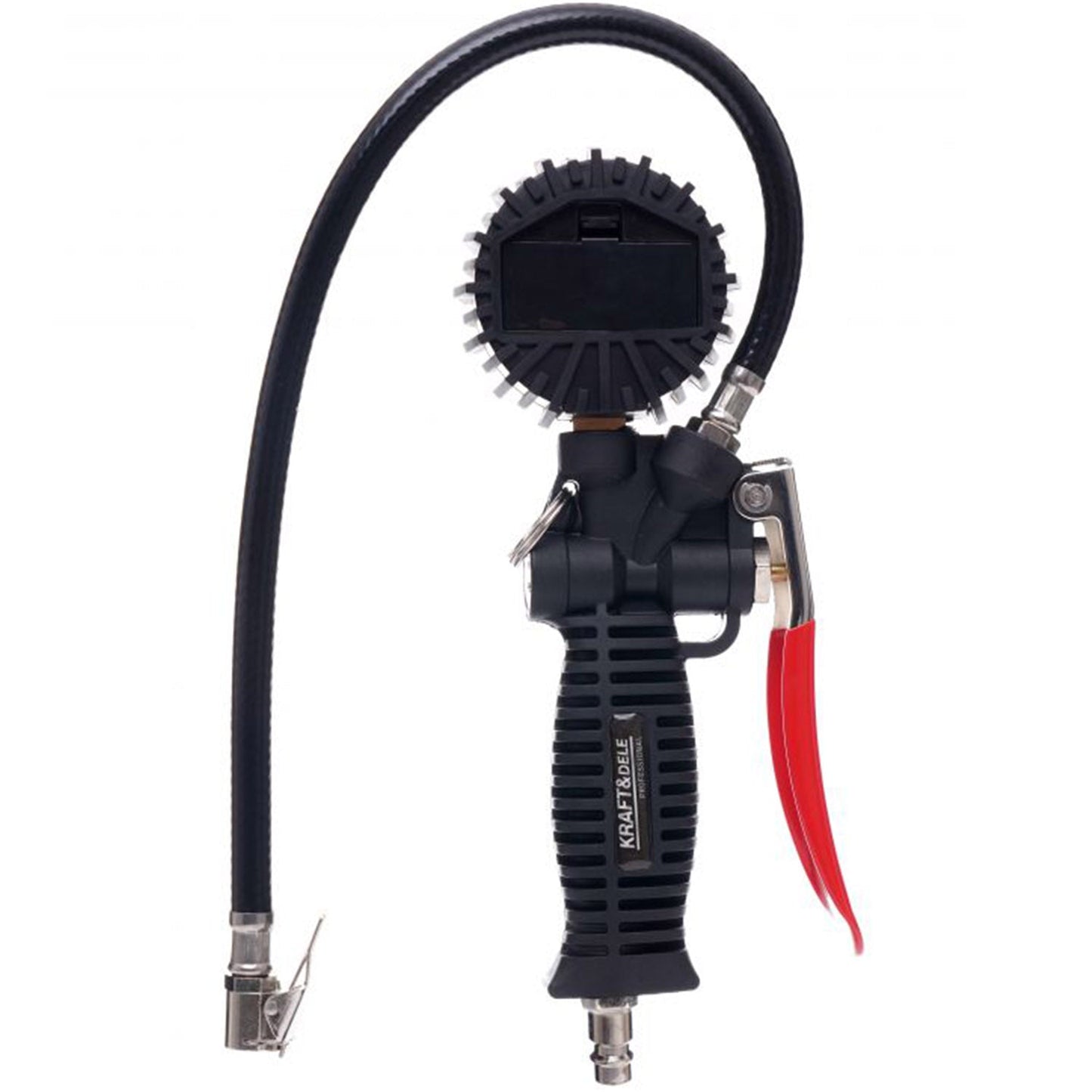 eGOSPODARi.ro Pistol pneumatic pentru umflare roti, cu furtun si manometru, KRAFT Profi K1366, Poza5