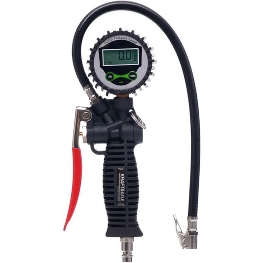 eGOSPODARi.ro Pistol pneumatic pentru umflare roti, cu furtun si manometru, KRAFT Profi K1366, Poza2